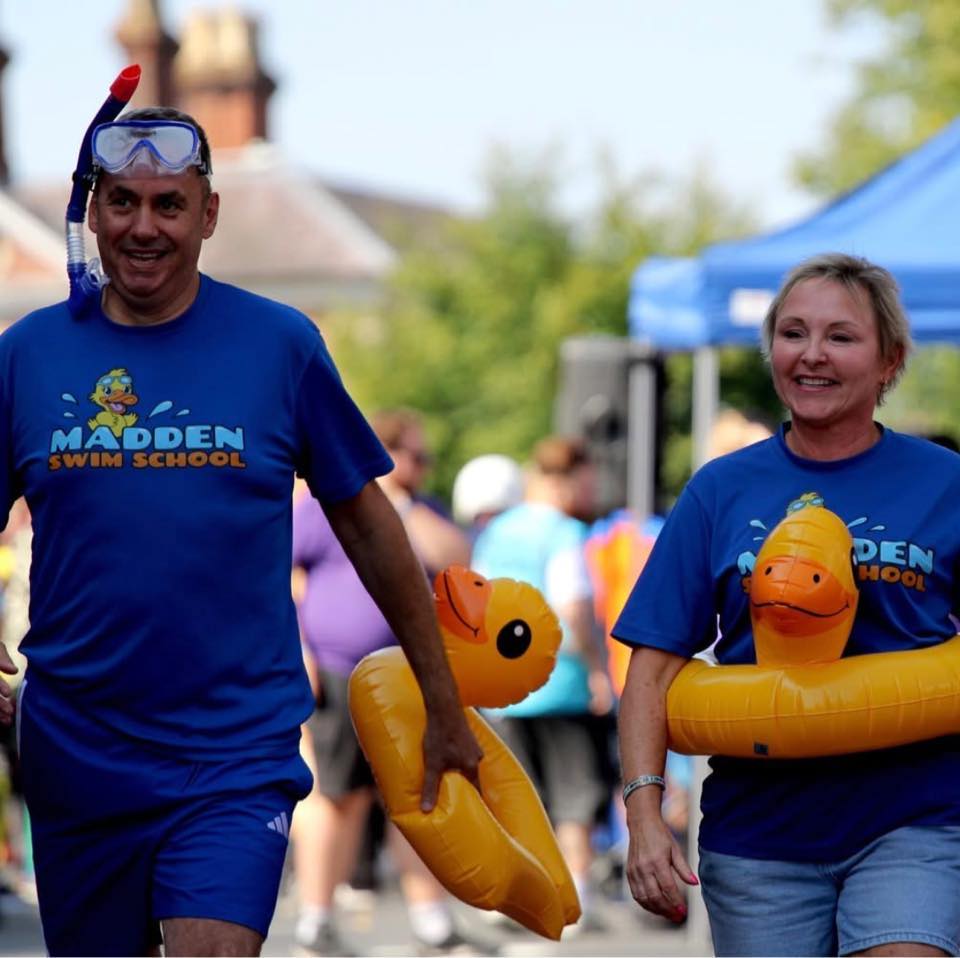 Andy and Julie at the 2025 Kray Races Newbury